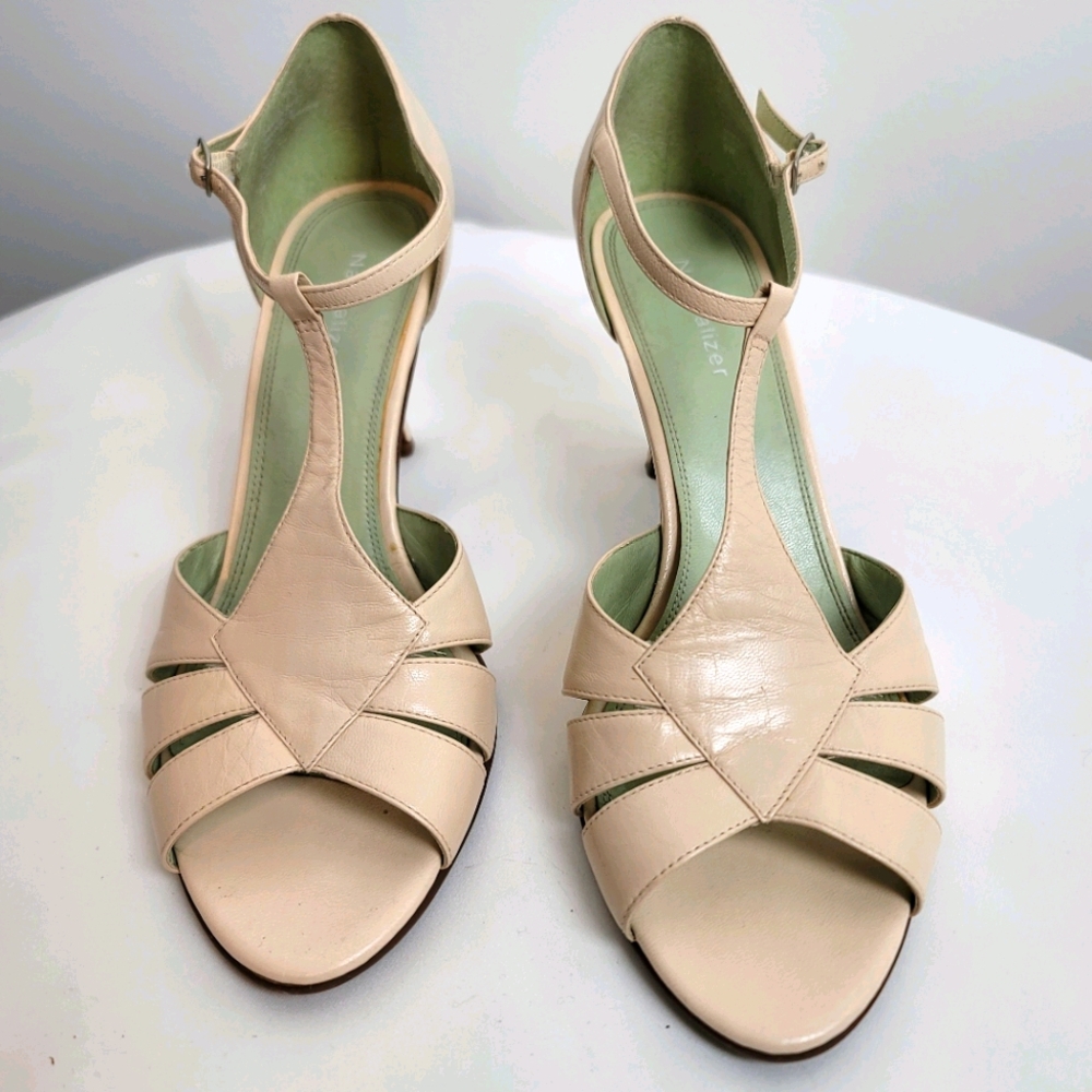Naturalizer Beige T-Strap Heels